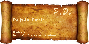 Pajtás Dávid névjegykártya